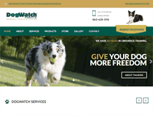 Tablet Screenshot of dogwatchct.com